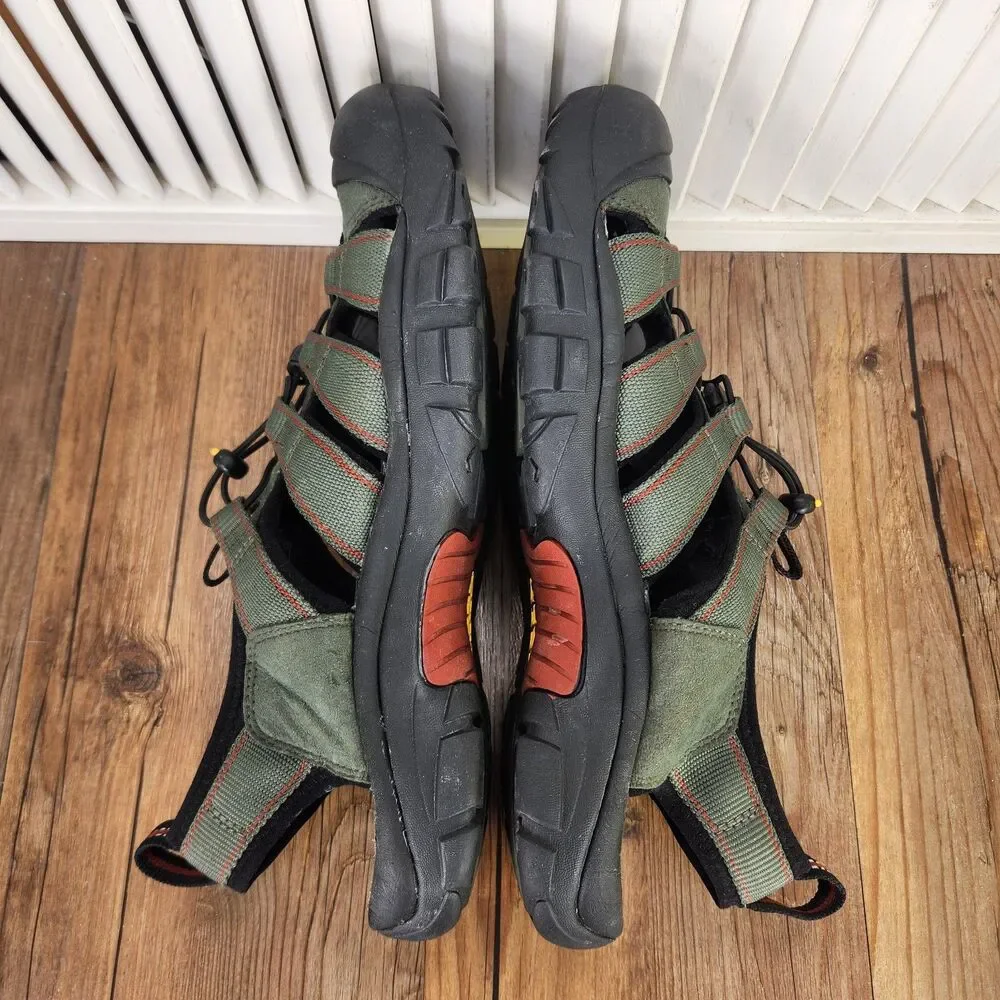 Keen Newport H2 Sport Sandals Mens Size 13 Green Waterproof Hiking Outdoor Shoes